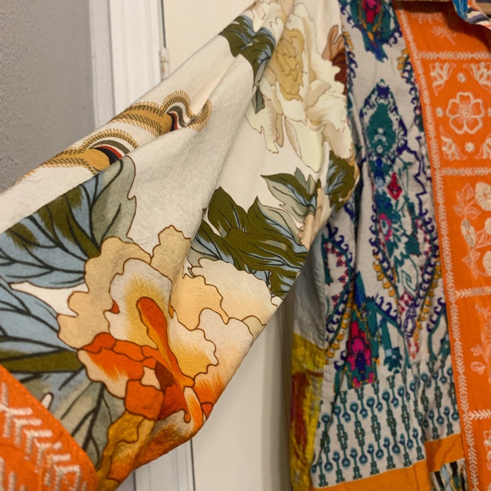 John Mark Elegant Multi Colored Embroidered 2X Bl… - image 3